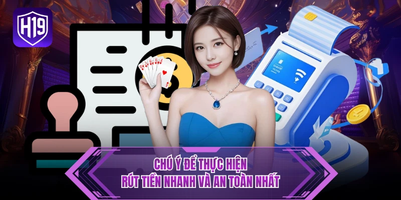 Chú ý để thực hiện rút tiền nhanh và an toàn nhất
